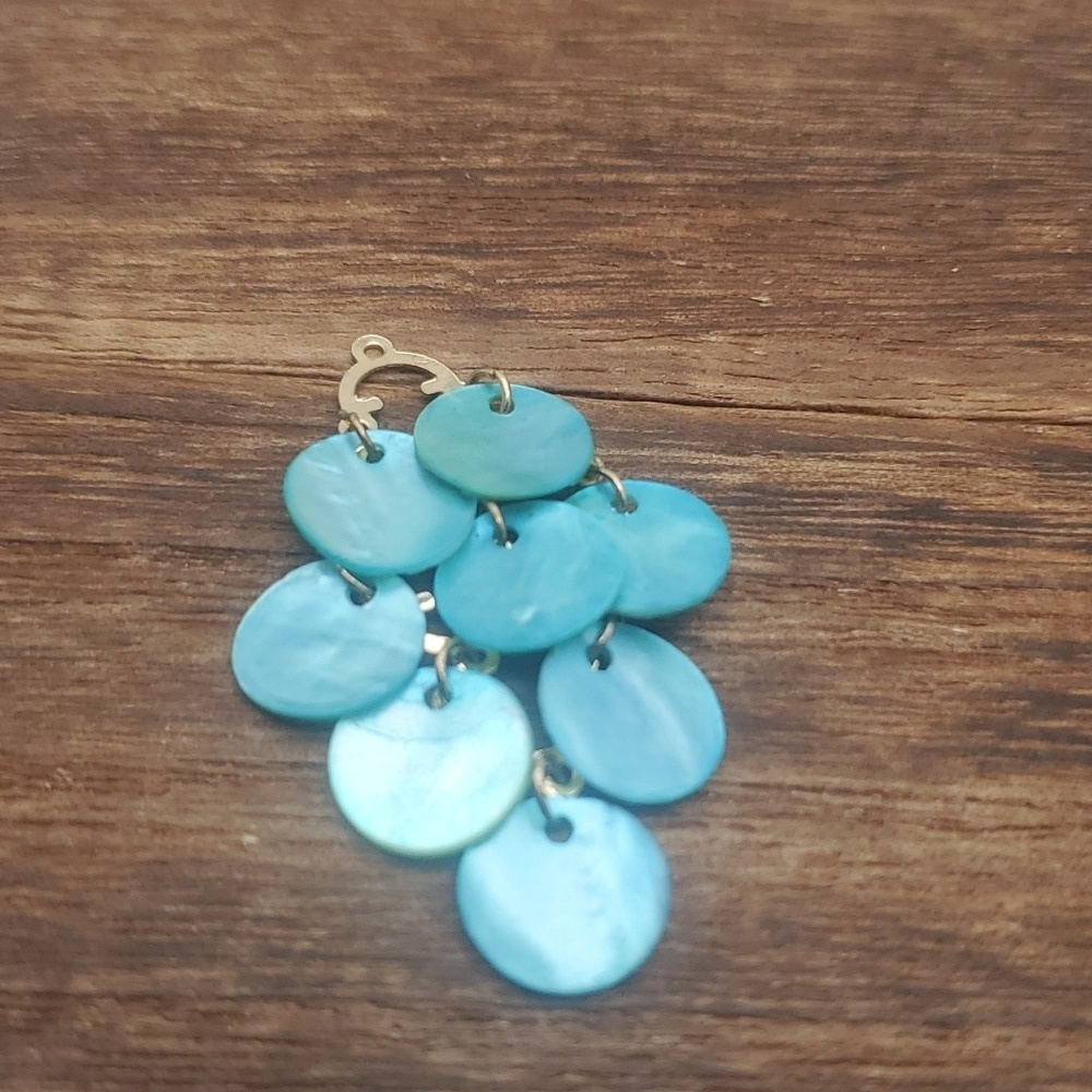 Mermaid mother of pearl sequin‎ pendant